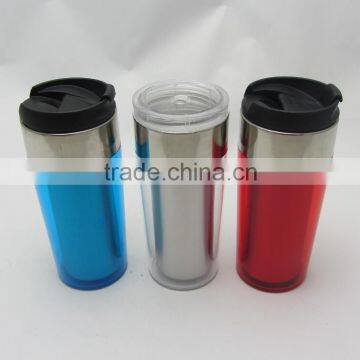 Stainless steel travel mug/ travel mug with replacement lid /coffee travel mug