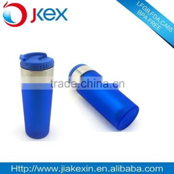 stainless steel screw lid travel coffee mug