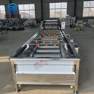 Fruit & Vegetable Bubble Washing Machine Seafood Fruit Vegetable Cleaning Equipment Vegetable Processing Line