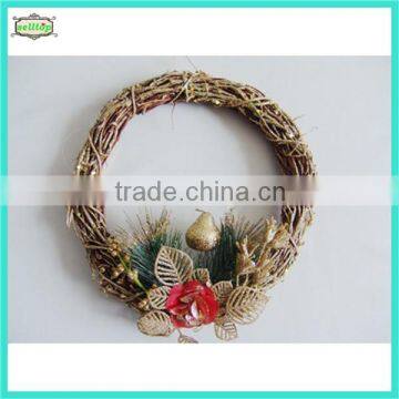 2015 hot sale christmas rattan wreath