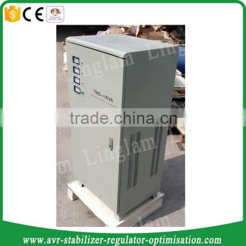 15 kva-60 kva servo motor type three phase automatic voltage stabilizer for lift purpose