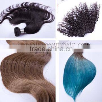 Wholesale natural wave unprocessed brazilian virgin remy human hair weft/hair weaving