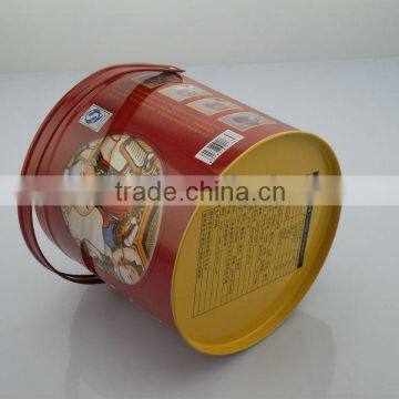 Superior New Round Tin Box With Handle for Food photo-4