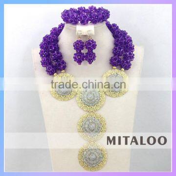 Mitaloo 2016 Luxury Wedding Jewelry Sets For Bridal Wedding Party Necklace Earrings MT0004