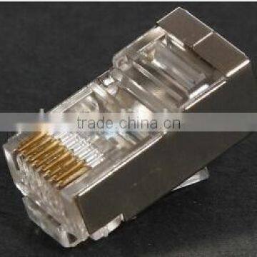 Good performance keystone jack cat6/cat6 connector/shield rj45 plug/