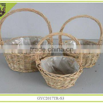 2014 new with handle handmade willow basket