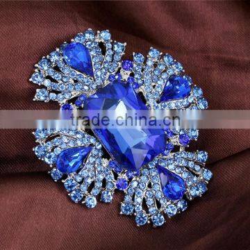 Flower Rhinestone Crystal Bridal Party Pin Brooch Jewelry