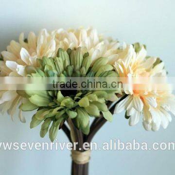 Rural Rural Household Floral Bride Holding Flowers Artificial Flowers Simulation Silk Flowers Picked Bundle of African Chrysanth photo-3