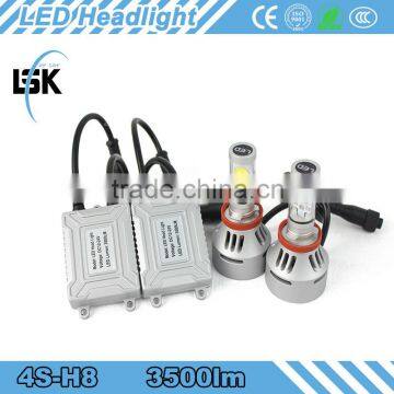 2015 4S led headlights single BEAM 7000LM led auto headlight bulbs with waterproof