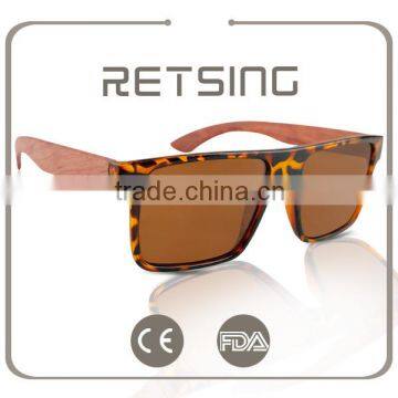 Latest Design Factory Wholesale Prices PC Frame Bamboo Temples Sunglasses photo-4