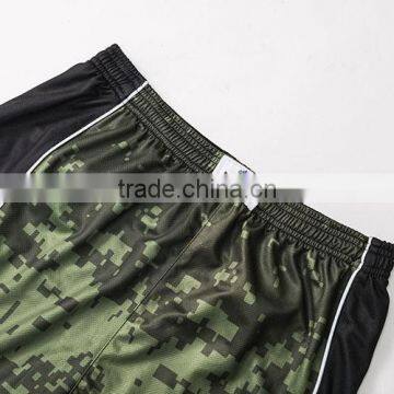 Cheap Price Unisex Submation Reversible Camo Basketball Uniform With Cap
