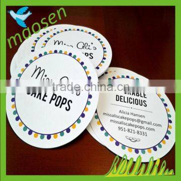 2016 Full color printed advertising paper card, custom paper card