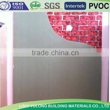 standard gypsum drywall board/plasterboard for ceiling and wall partition