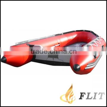 Rib inflatable boat with outboard motor