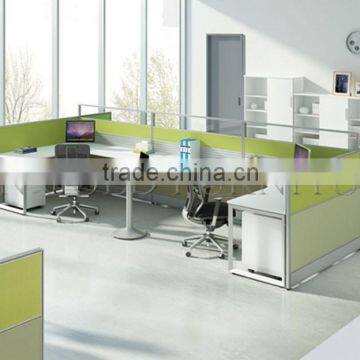 Y Shape Wooden Curved 120 Degree Office Workstation Cubicle (SZ-WS362) photo-6