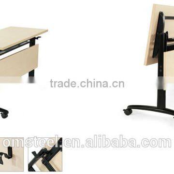 office furniture steel metal folding table for training meeting