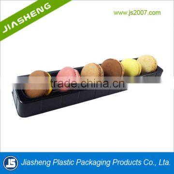 6 PCS Quality Macaron blister clamshell packaging tray with lids dongguan supplier