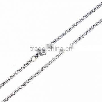 Stainless Steel Rolo Chain Necklace (MA012901)