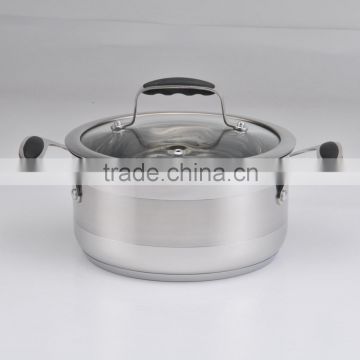 [BSCI Member] Straight cooking pot with casting silicone handle