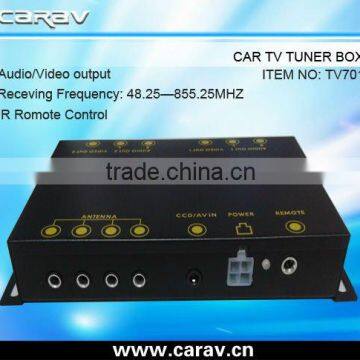 CAR analog TV tuner box with 4 antenna jack