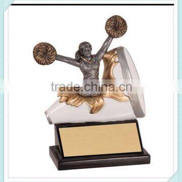 Female Cheerleader Resin Trophy