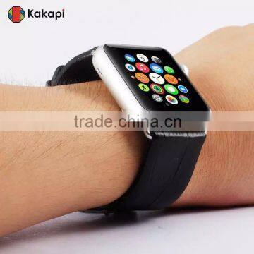 Kakapi Single Buckle Genuine Leather Watch Band Wrist Strap With Watchband Converter For 42MM Apple Watch MT-3910 photo-4