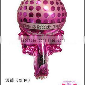 microphone shape foil balloon