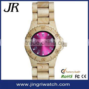 Sunshine Watch Dial Customize Logo Bamboo Wooden Watch,with Japan Movt Quartz photo-3