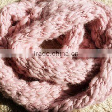 Dope Dyed Acrylic/nylon Slub/big Belly Yarn