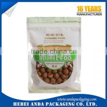 customized plastic food packaging for nuts/melon seeds stand up pouch/dried fruit plastic sachet bag