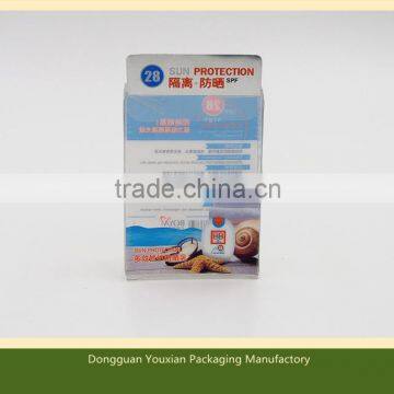 Clear PVC packaging boxes with offset printing for gifts packaging , cosmetic items , promotion items , underwear packaging