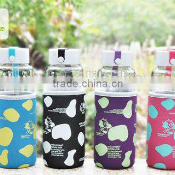 500ml Simple Design Glass Water Bottle tea cup