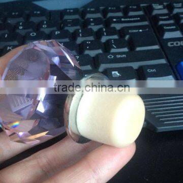 Fashion elegant new style crystal bottle stopper, crystal wine stopper, crystal cork stopper, crystal stopper CWS-1001