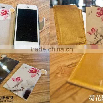 [National Museum of History] Lotus Flower Stainless Steel Hand Mirror Unbreakable Makeup Mirror Easy-Taking Pocket Mirror photo-5