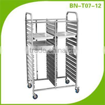 Commercial Restaurant Double Row Tray Trolley /Tray Holder BN-T07~09