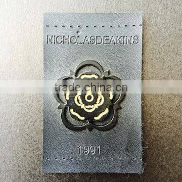 Custom 2-in-1 OEM Handbag Brand Logo Metal Badge photo-2