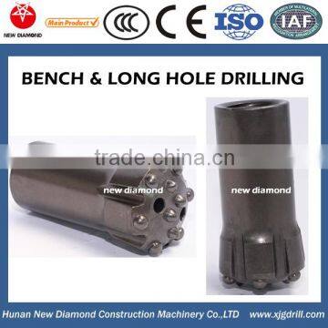 Long hole drilling underground button drill bit T38,T45