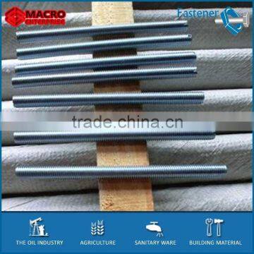 for ceiling electro galvanized zinc M8 low carbon steel threaded bar