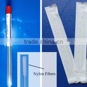 Medical nylon flocked buccal swab collection DNA FREE sampling swab