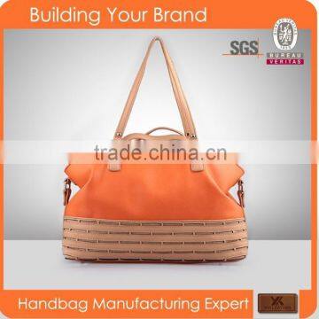 1360- 2016 New design 100% real leather tote bag fashion design tote bag guangzhou leather bag