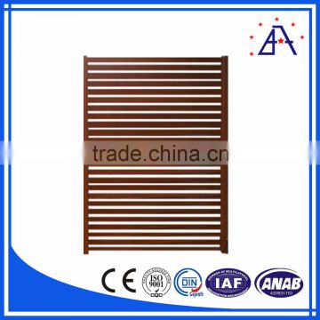 Aluminium Fence Profile With Wooden Color