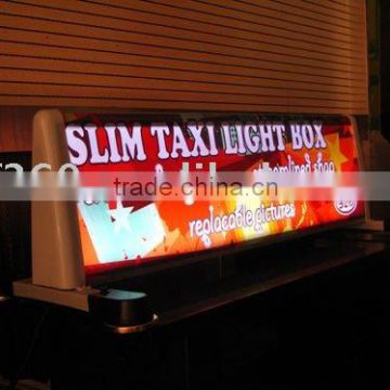 streamlined taxi light box