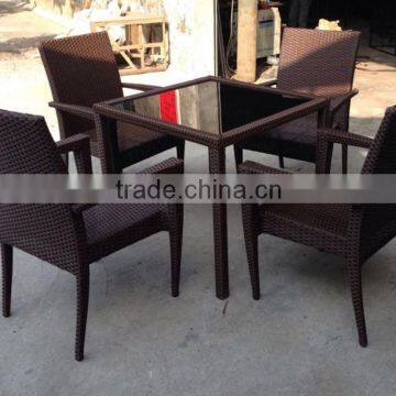 Panama Square 4 seat Dining Set with Arms Australia Mimosa Outdoor Weave Furniture