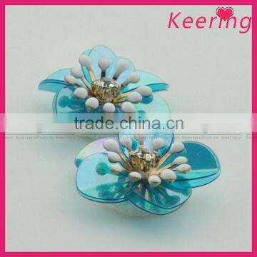 Decorative Flower Shaped Sequins Applique Patch Sell Cheap photo-2