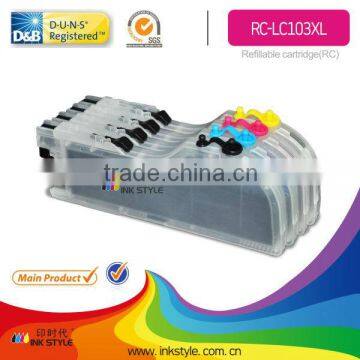 Inkstyle refill ink cartridge for brother lc103 with four colors