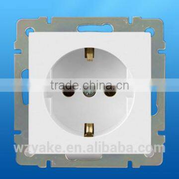 YK009 Grounding euro style electric outlet schuko socket