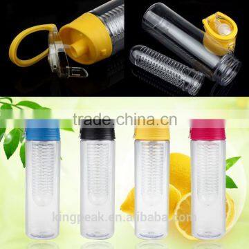2016 Best Selling Fruit Infusing Infuser Health Juice Make Lemon Juice Water Bottle/bpa free tritan fruit infuser joyshaker