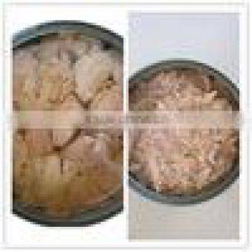 canned tuna chunk with oil