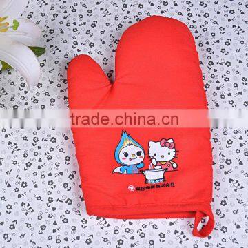 Printing logo good heat protective oven mitt