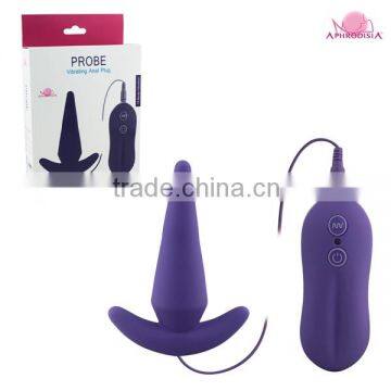 10 mode speed silicon vibrating anal plug for male
